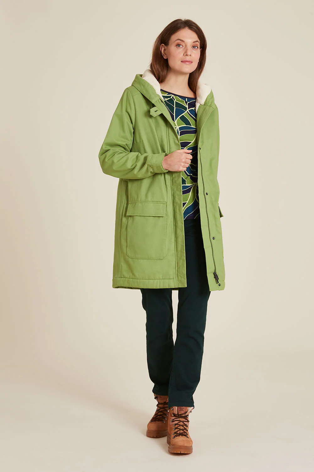 Gefütterte Jacke aus Twill - Image 4