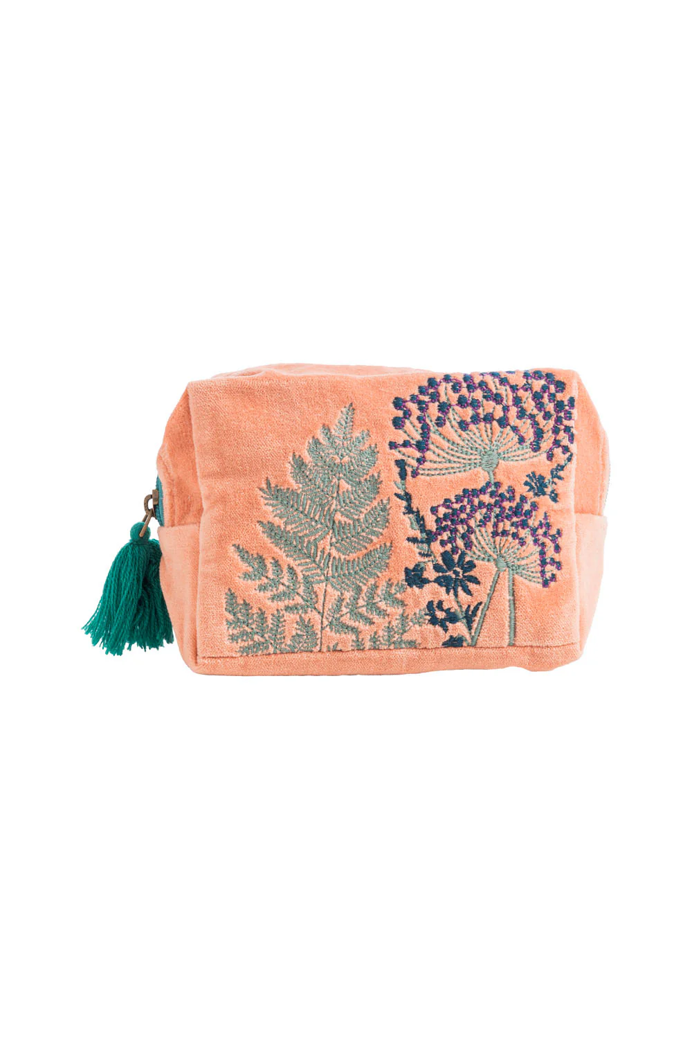 Kosmetiktasche VELVET LEAVES (GOTS) - klein