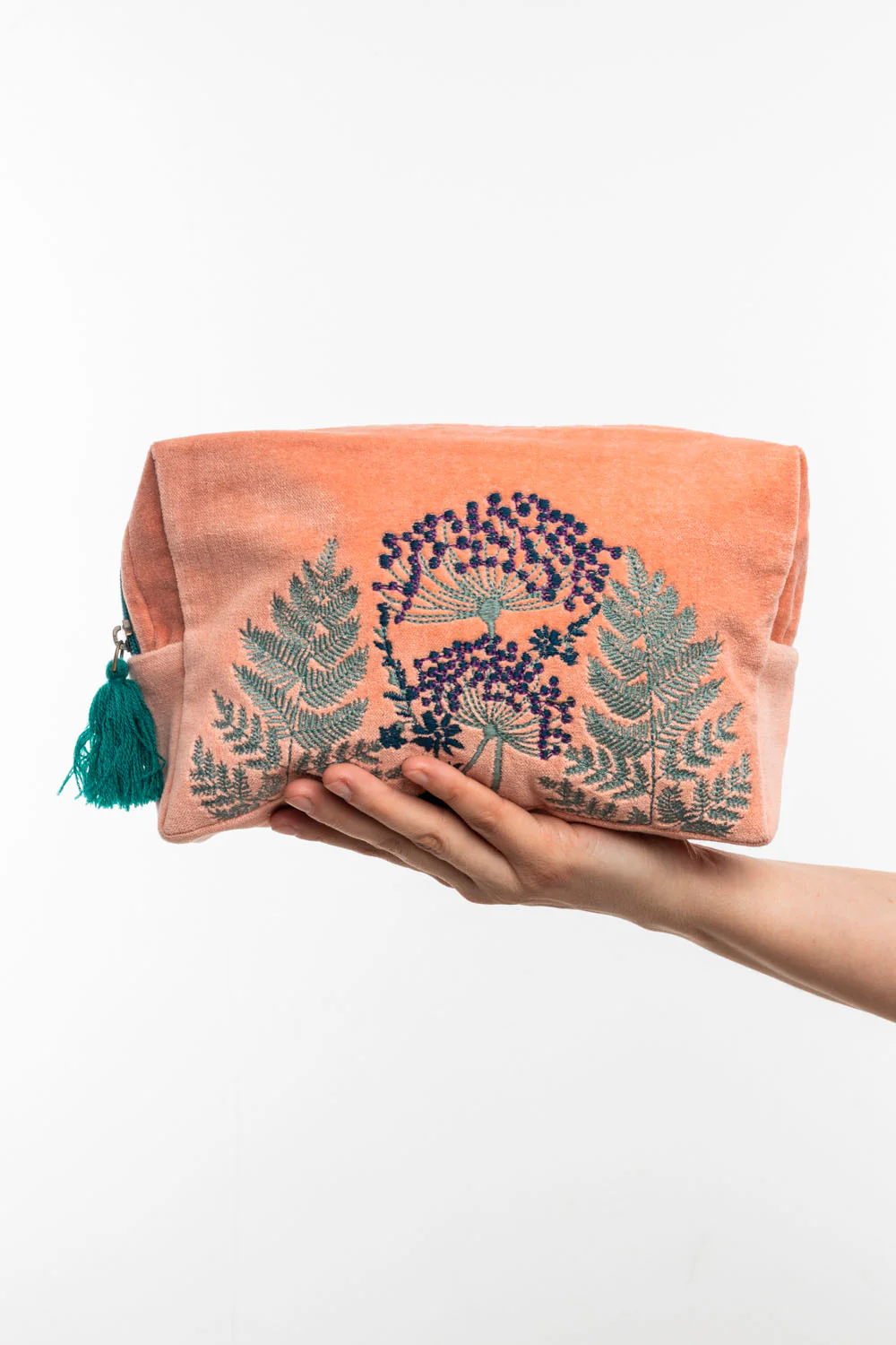 Kosmetiktasche VELVET LEAVES (GOTS) - klein - Image 3