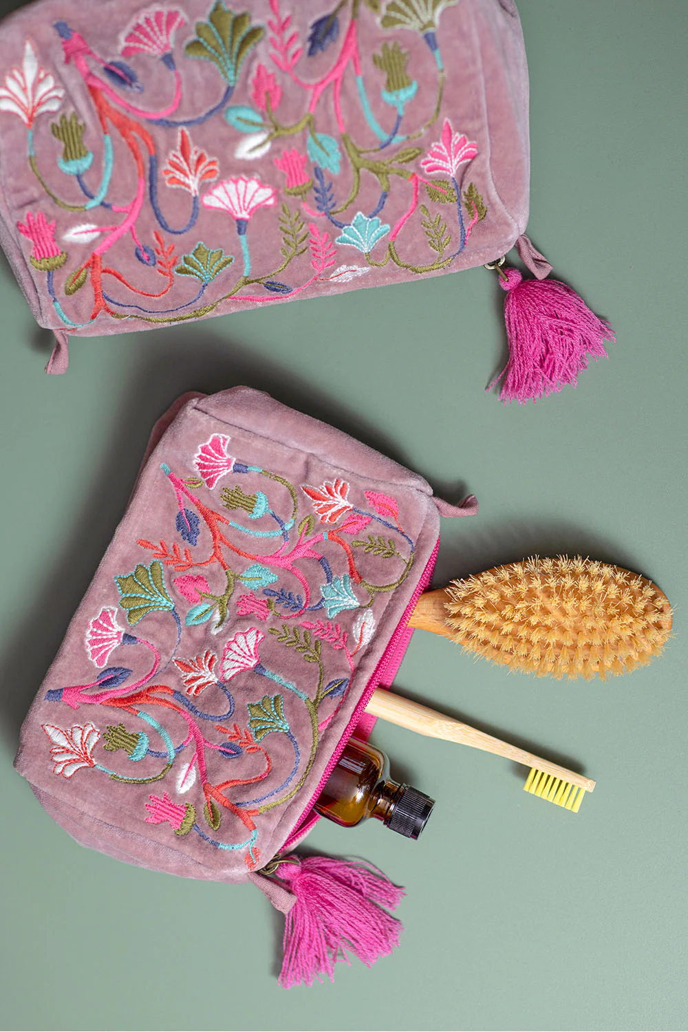Kosmetiktasche VELVET MEADOW (GOTS) - klein