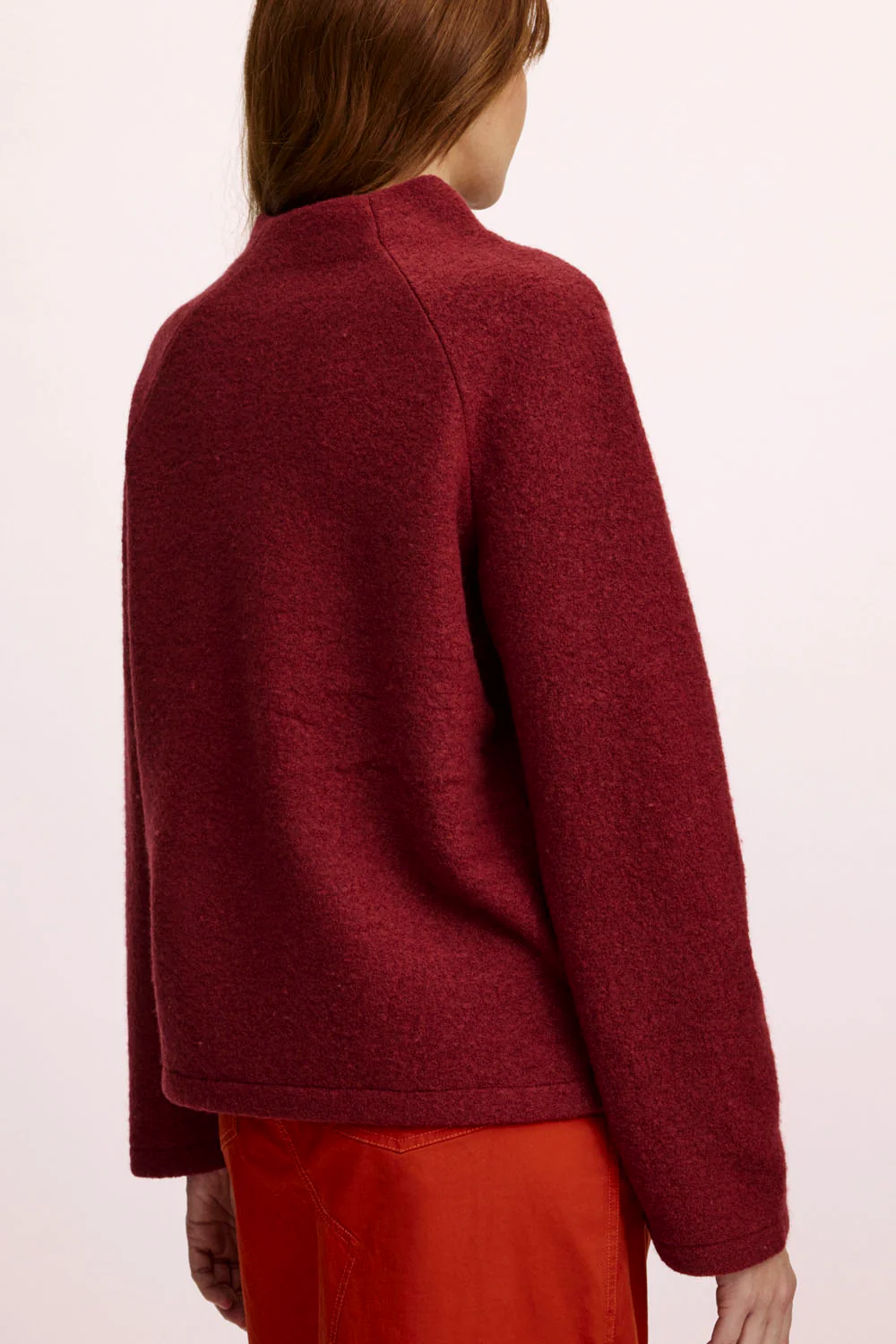 Kurzer Pullover aus reinem Wollwalk - Image 2