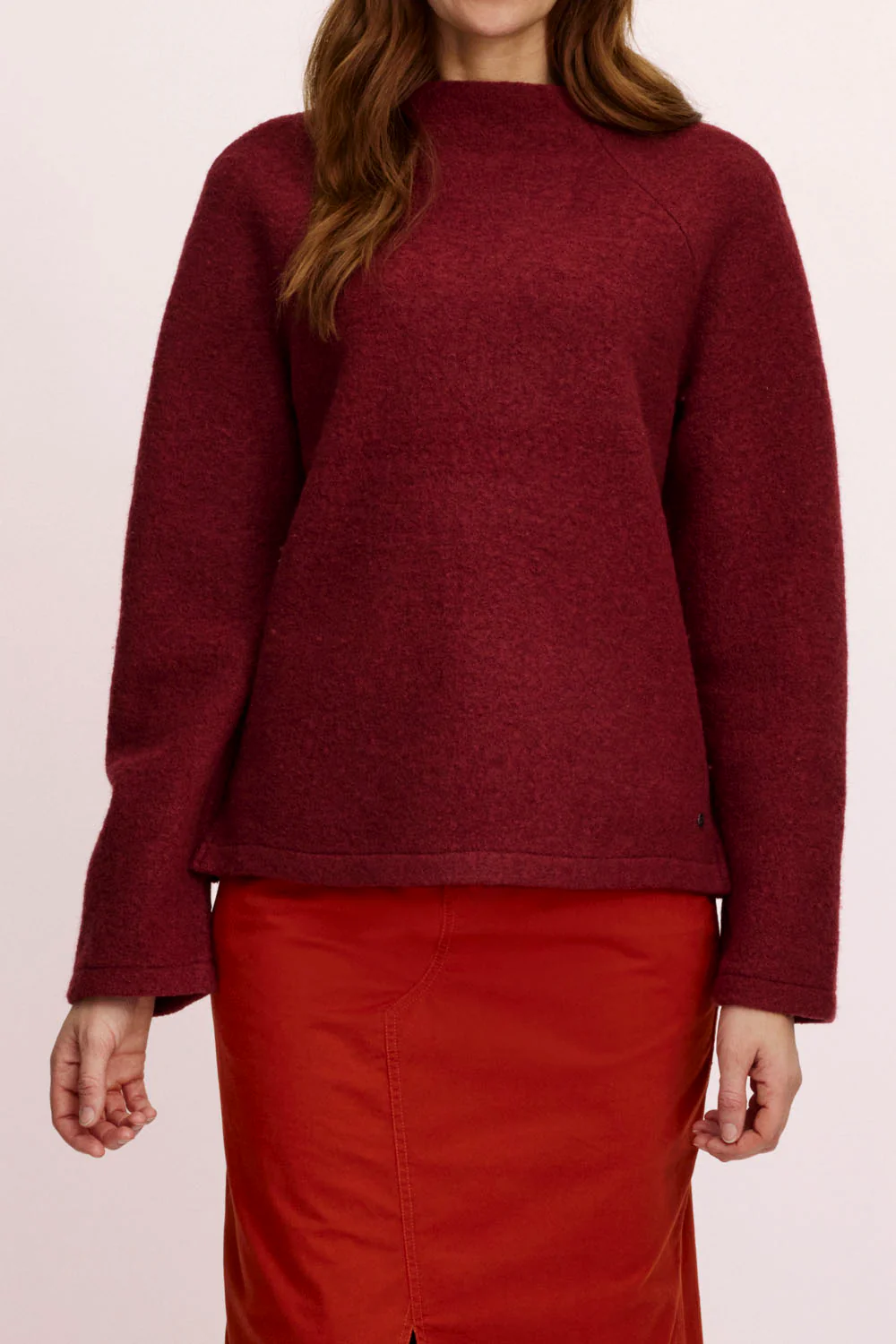 Kurzer Pullover aus reinem Wollwalk - Image 3