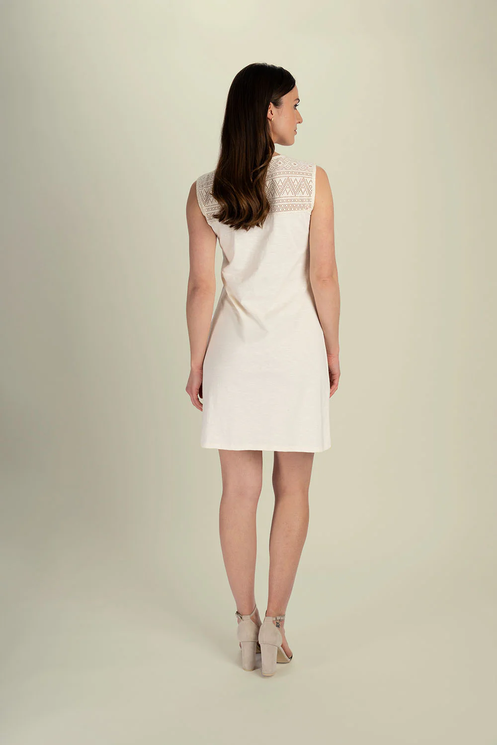 Jersey-Kleid mit Spitzendetails - Image 3