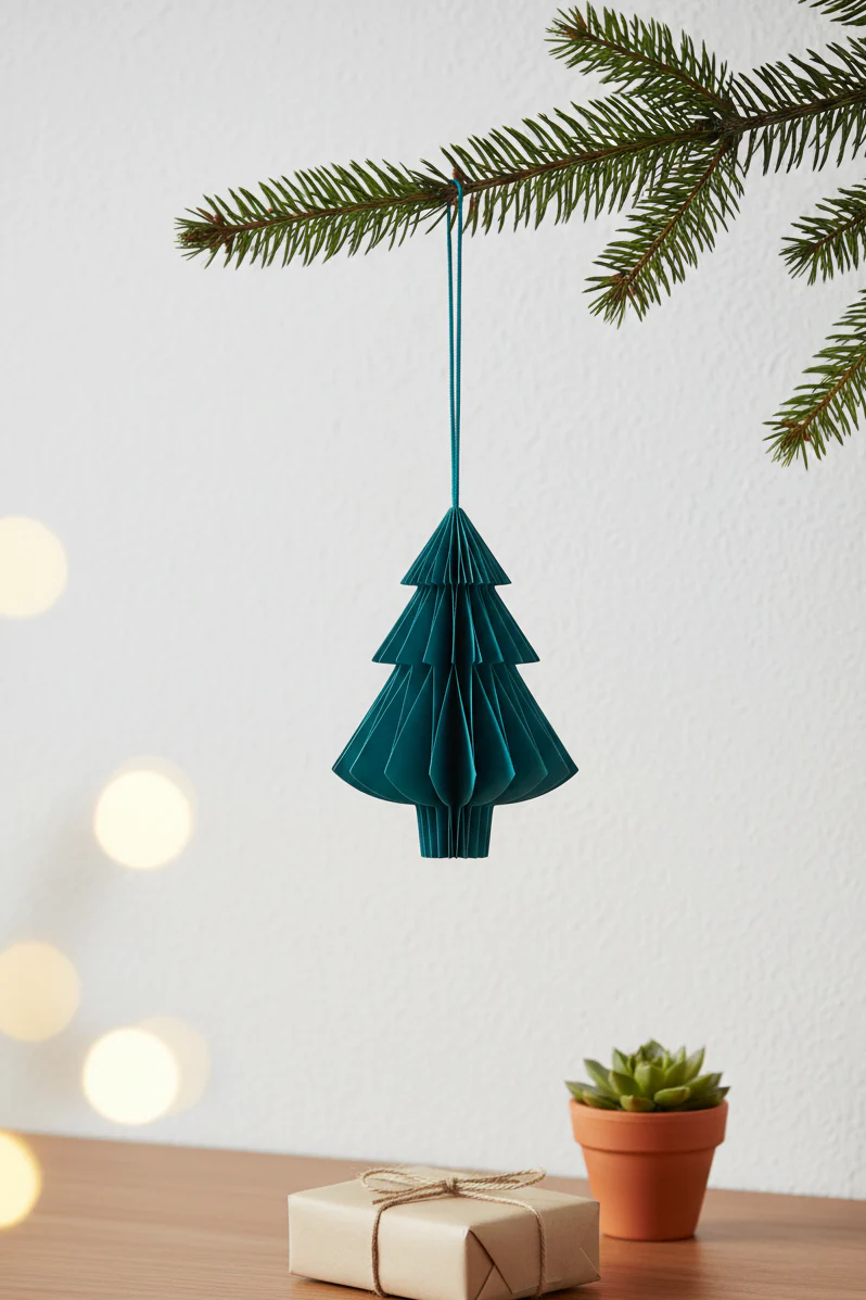 Papieranhänger PETROL TREE - groß