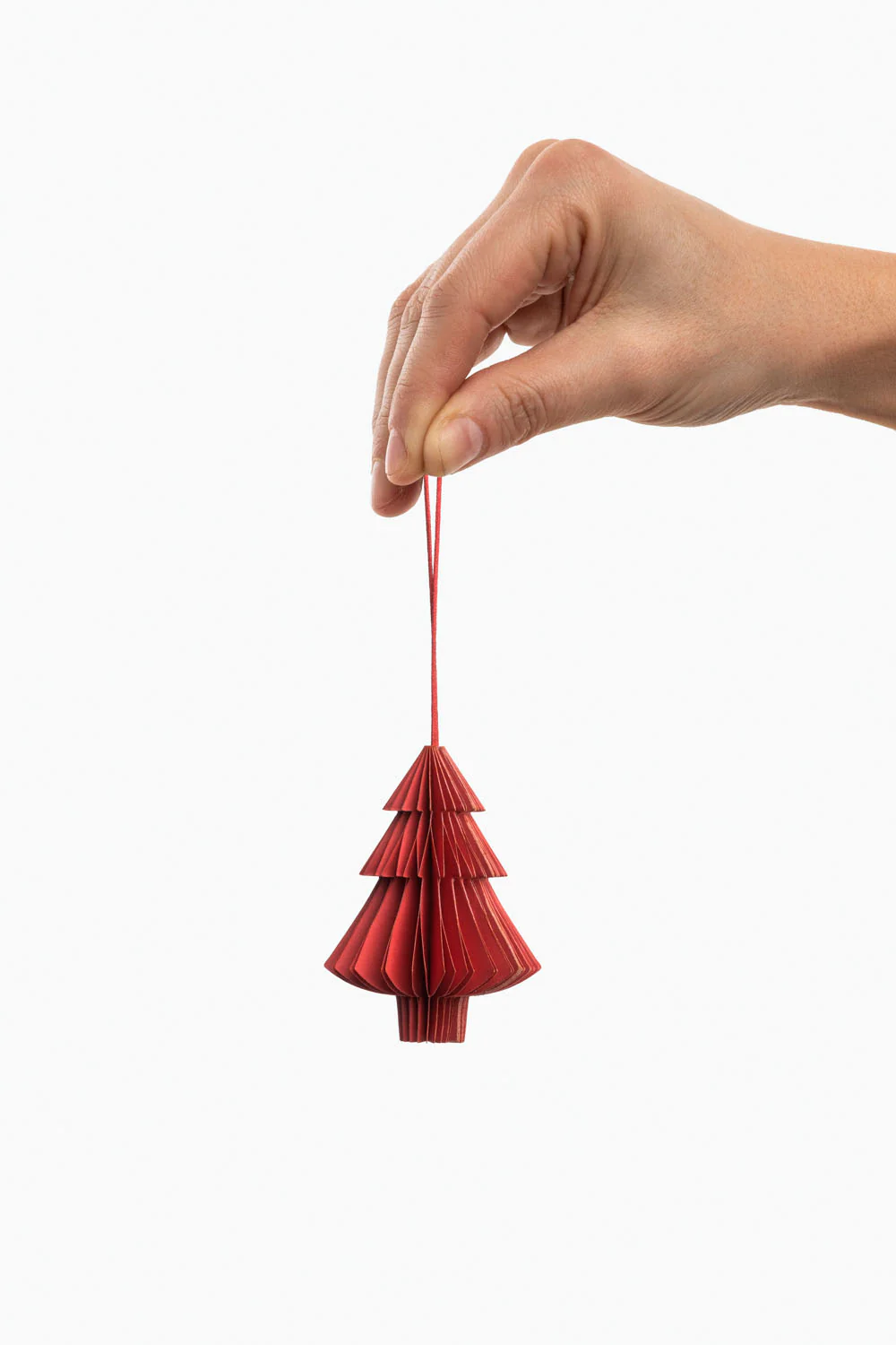 Papieranhänger RED TREE - klein - Image 2