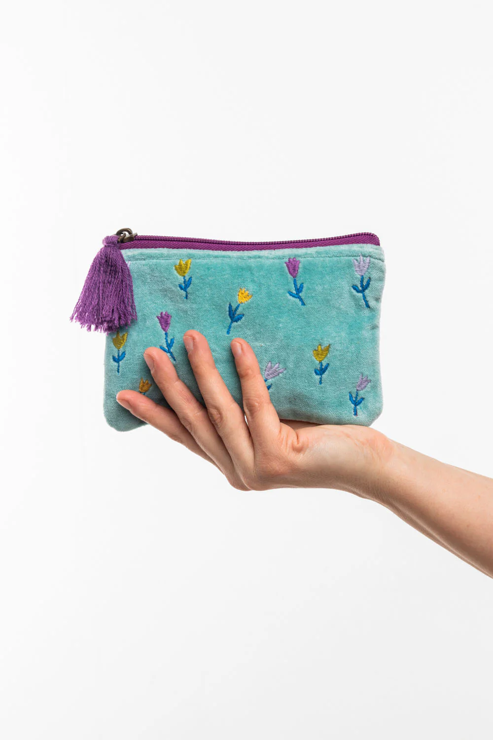 Samttäschchen FLORAL (Bio-Baumwolle) - Image 3