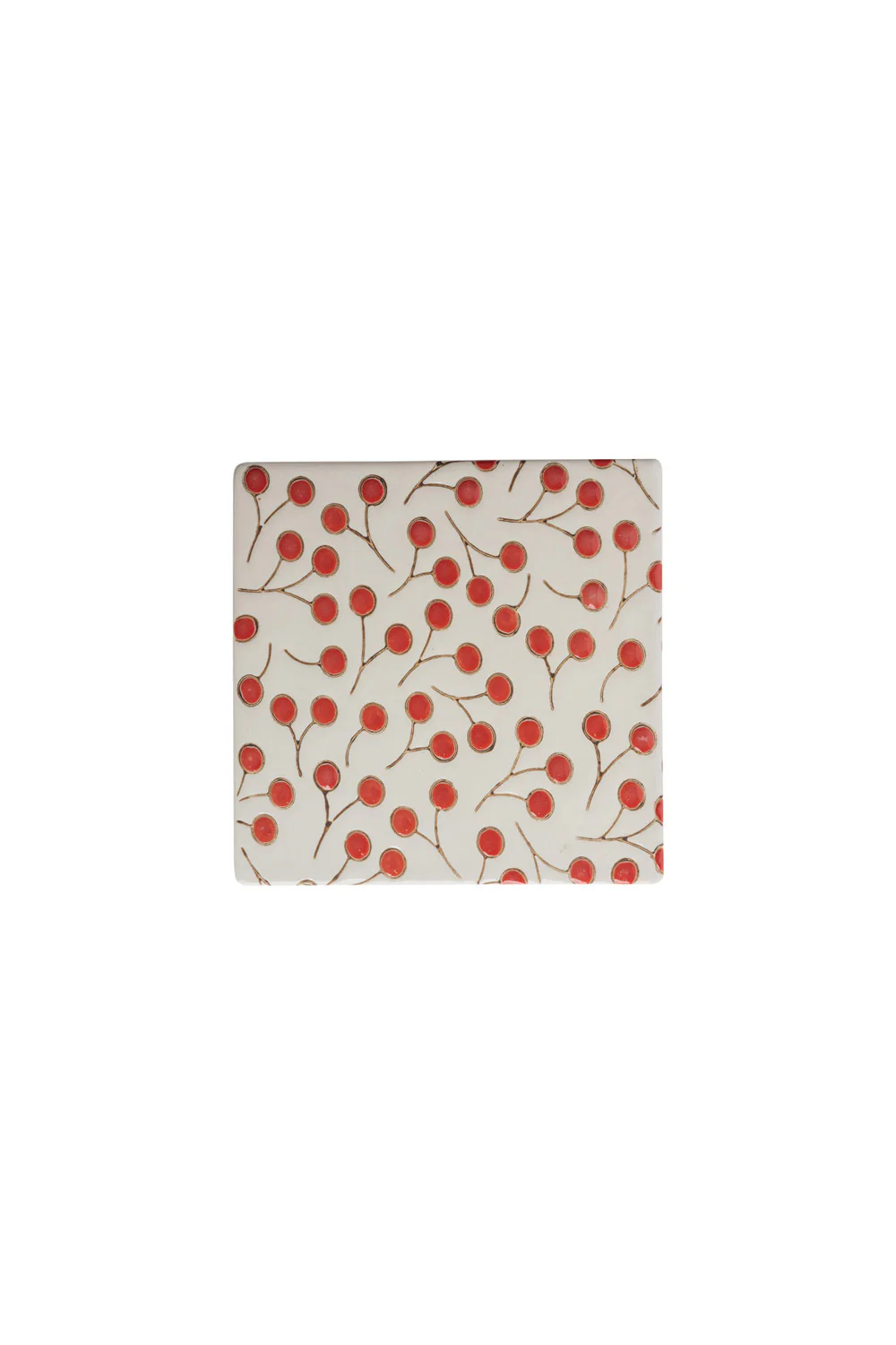 Untersetzer VINTAGE GARDEN red