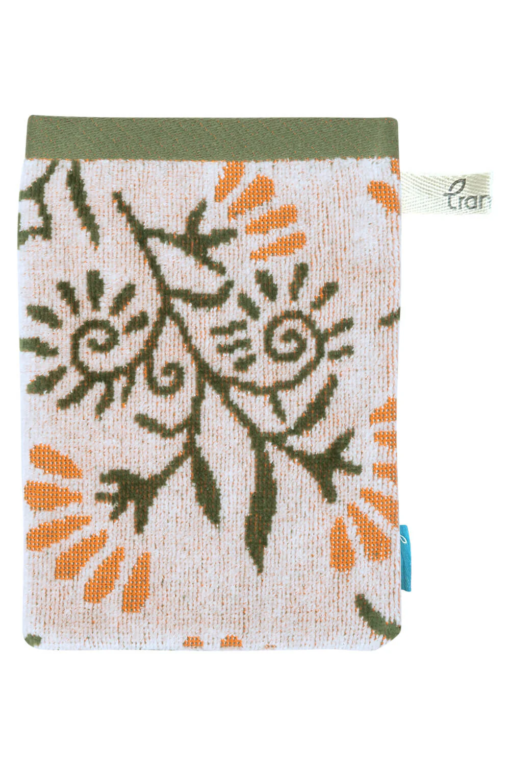 Waschhandschuh FLORAL (Bio-Baumwolle)